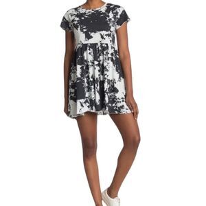Abound Tie Dye Babydoll T-Shirt Dress Size Small